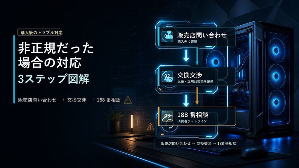 非正規時の対応 3 ステップ図解