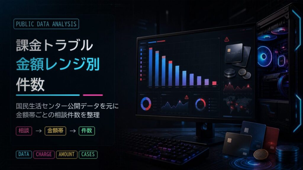 子どものオンラインゲーム課金トラブル金額分布