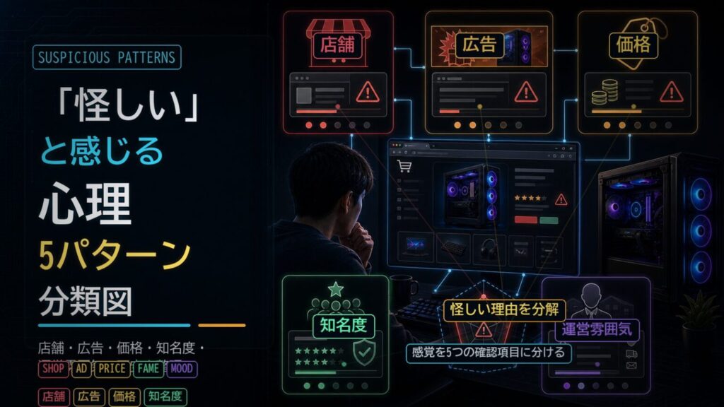 「怪しい」と感じる心理 5 パターン分類